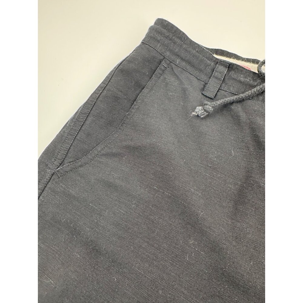 Tommy Bahama Black Drawstring Hemp  Silk Blend Shorts Size 10 - Picture 4 of 11